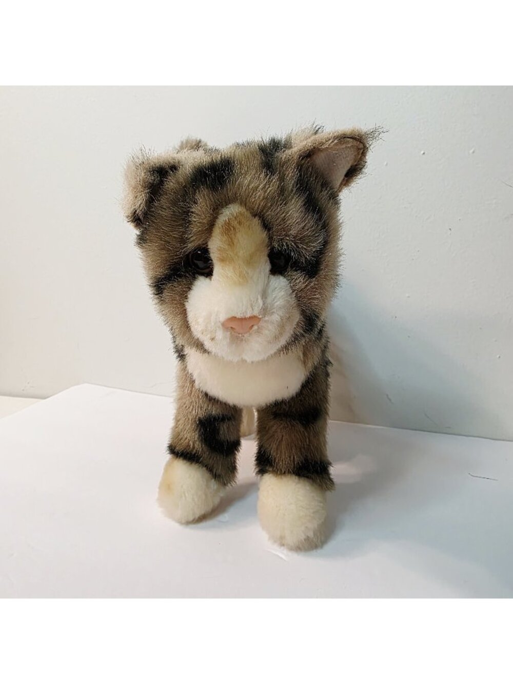 DOUGLAS Cuddle Toy Spotted Kitty Standing Up Cat Realistic Stuffed Animal Plush